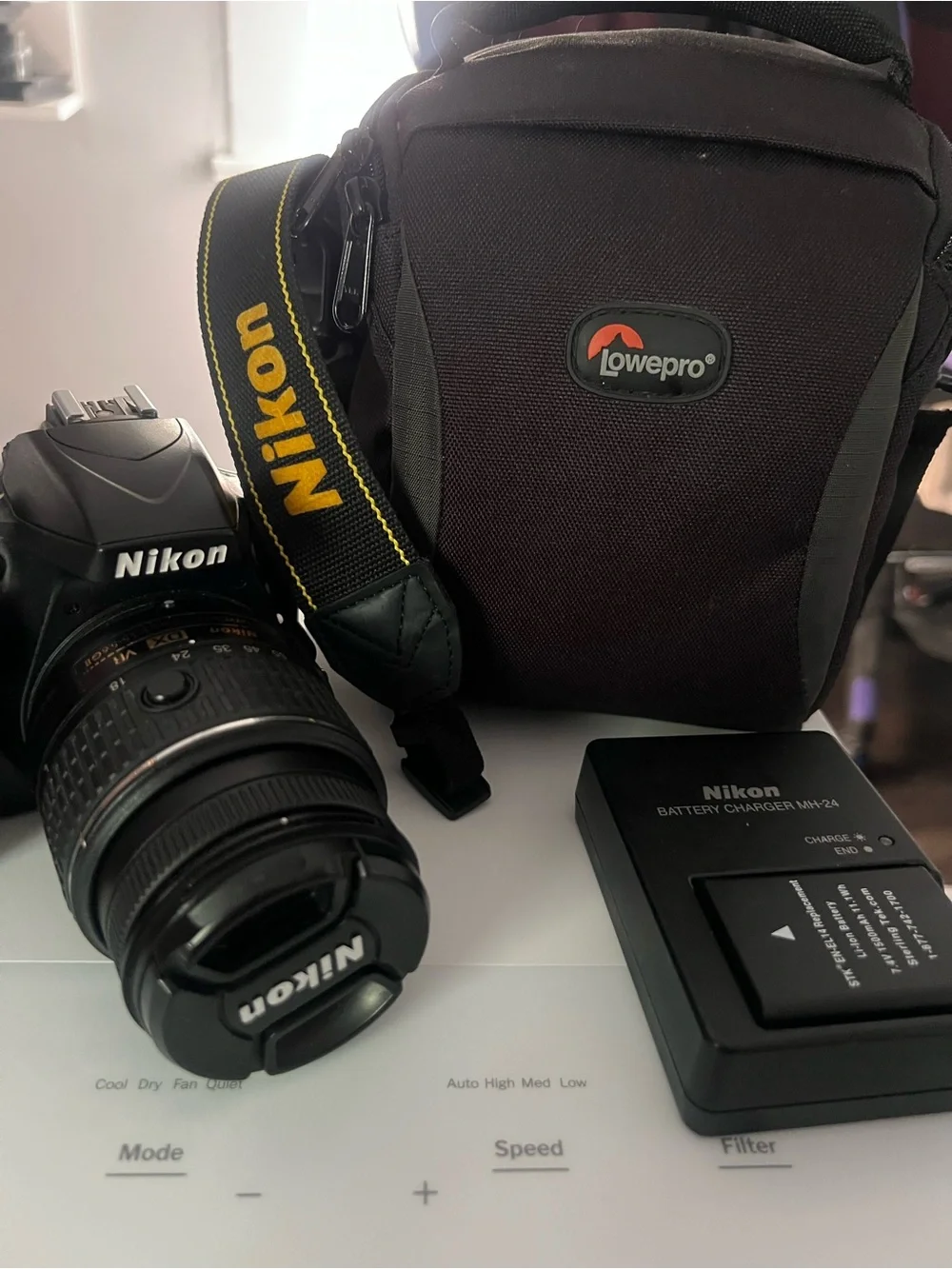 Nikon Black Camera Kit with Lowepro Case and Charger